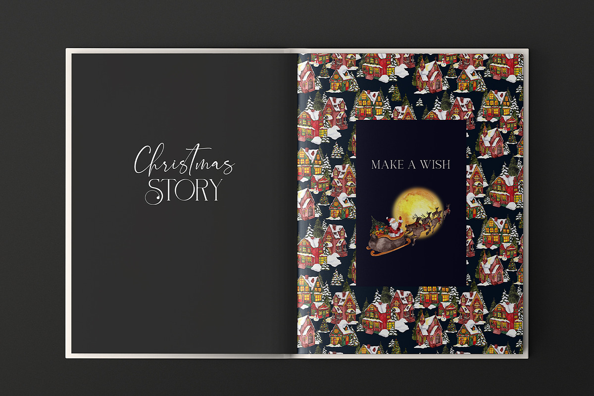 Christmas Story. Watercolor graphic, an Object Graphic by ma_i_vi (Photo 2 of 12)