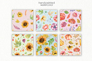 Watercolor Autumn Clipart. Pumpkin., a Decorative Illustration by OllyKo Art (Thumbnail 5 of 9)