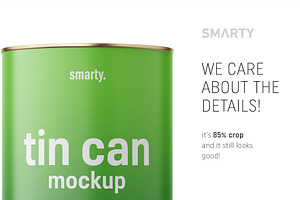 Tin Can Mockup 4250 Ml