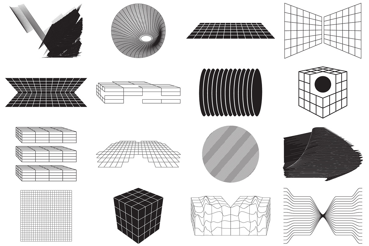 80 Vector Abstract Shapes Vol.2, an Object Graphic by Vanzyst