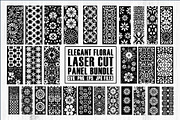 floral laser cut bundle, flower, a Graphic by Creativeshirt (Thumbnail 1 of 8)