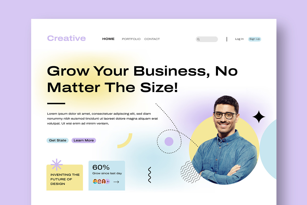 Creative Business Landing Page, a Landing Page Template by CreativeShaper (Photo 2 of 6)