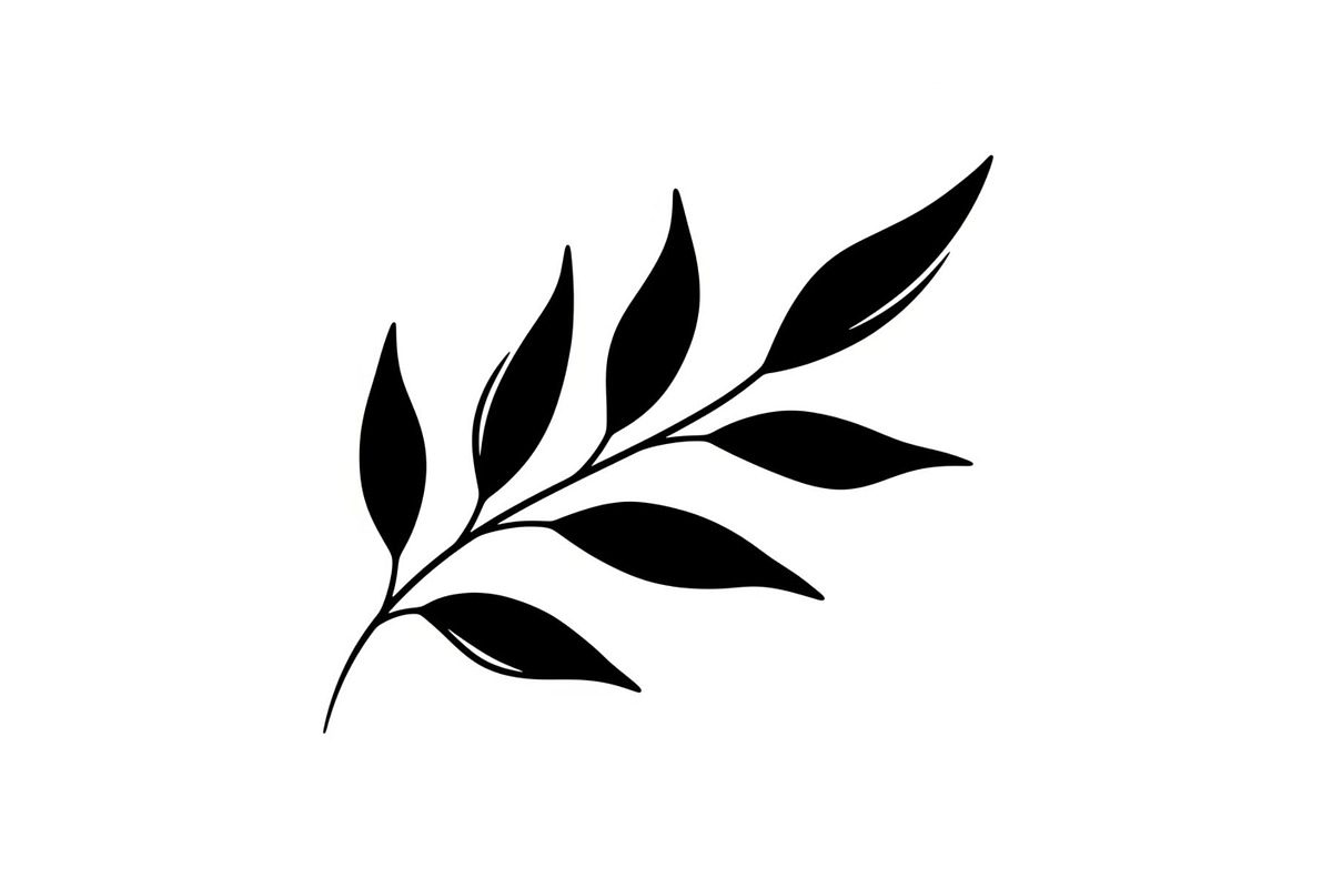 Botanical Leaf Silhouette Bundle, an Illustration by yasushie (Photo 48 of 51)