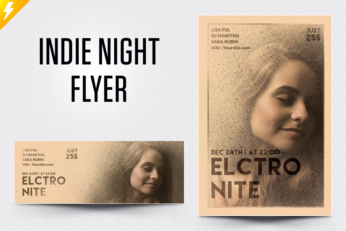 Indie Night Flyer, a Flyer Template by Jaisivakumar (Photo 1 of 5)