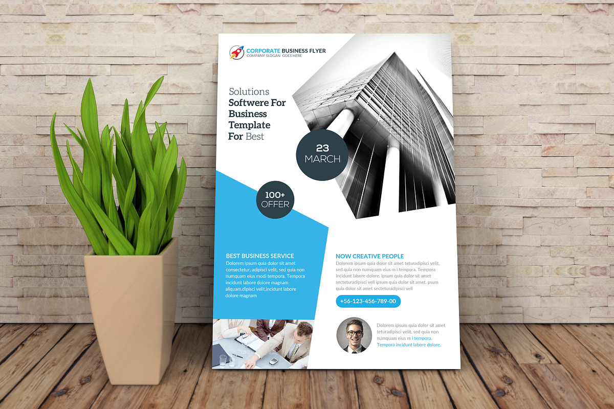 Business Corporate Flyer, a Flyer Template by Graphic Templates (Photo 2 of 4)