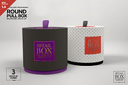 Round Pull Box Packaging Mockup, a Packaging Mockup by INCDesign (Thumbnail 1 of 8)