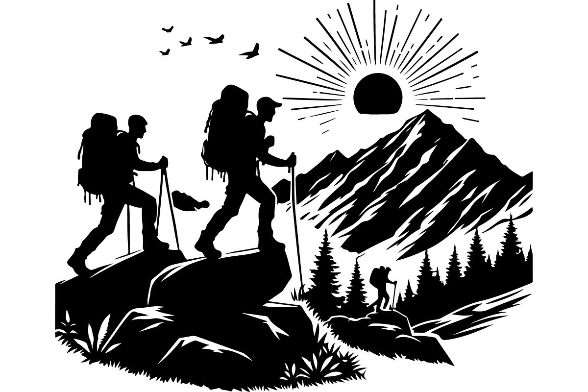 Hiking Adventure Vector Set, an Object Graphic by Creativeshirt (Photo 13 of 13)