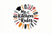 Funny Kitchen T-Shirt Bundle, an Illustration by musafir_fashion (Thumbnail 4 of 11)