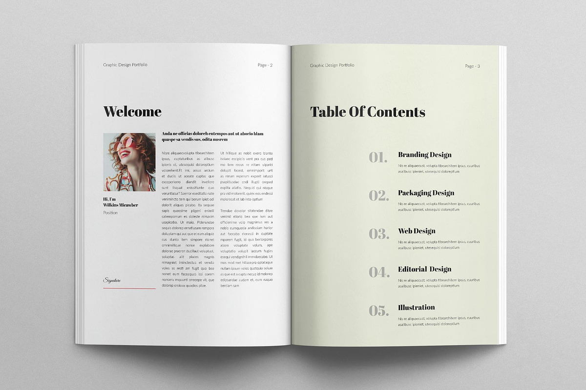 Portfolio Design Template, a Brochure Template by E-Type (Photo 2 of 7)