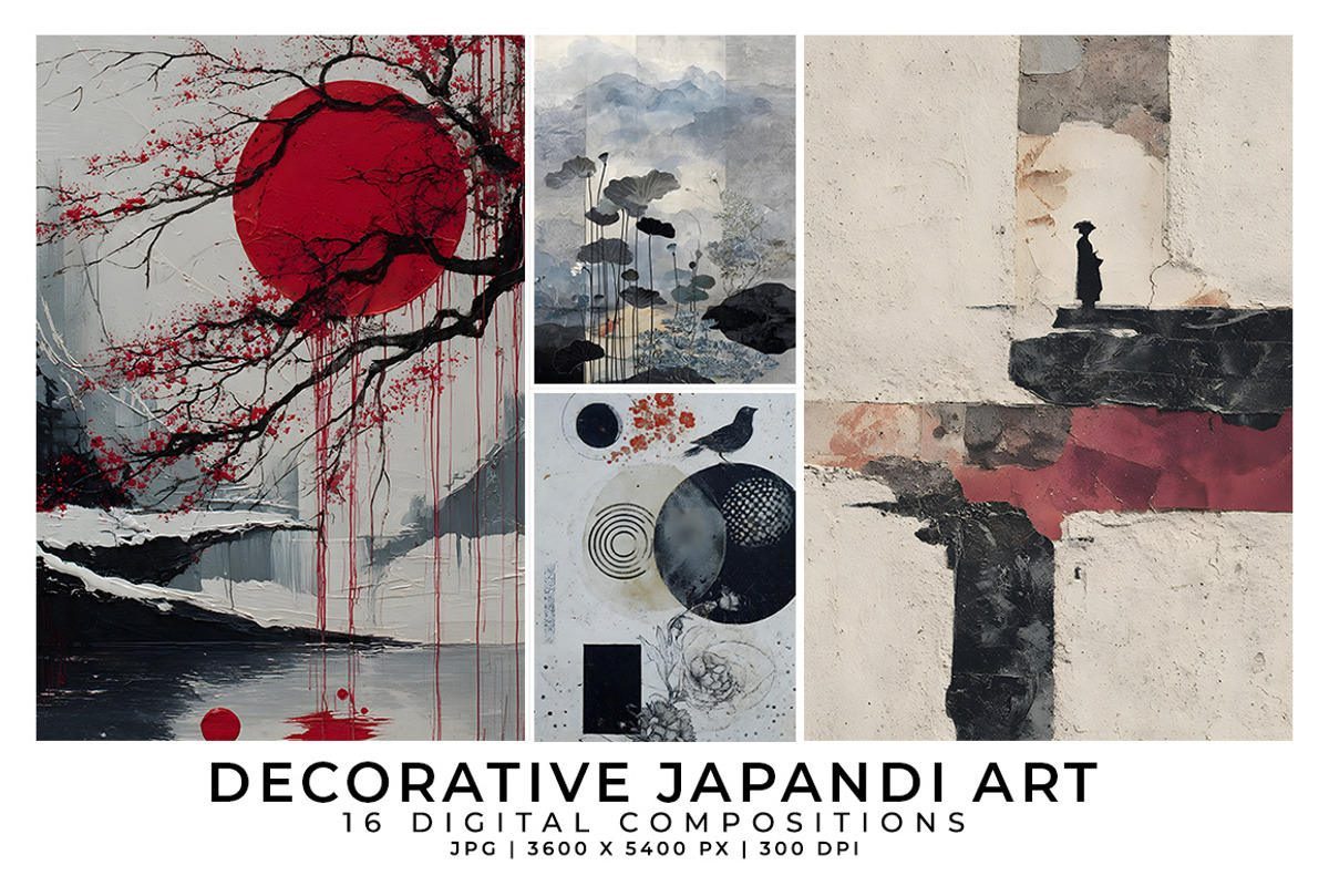 Decorative Japandi Art, a Decorative Illustration by Digital Art Creations (Photo 2 of 8)
