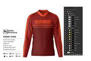 T-Shirt V-Neck Raglan L Mockup, a Shirt Mockup by Nanggroe Scripting (Thumbnail 3 of 6)