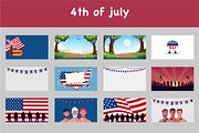 Happy 4th of july, a Seasonal Illustration by foxndeer (Thumbnail 1 of 4)