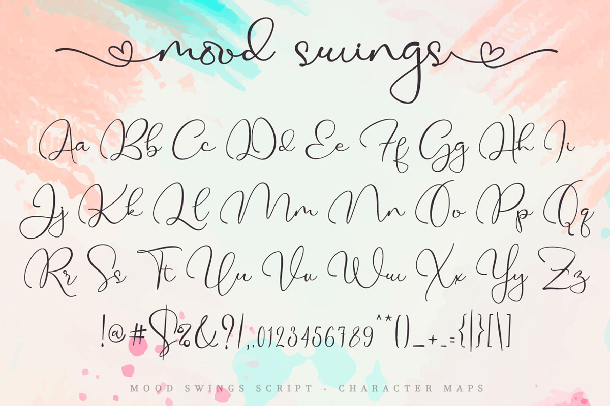 Mood Swings, a Script Font by Aldedesign (Photo 4 of 7)