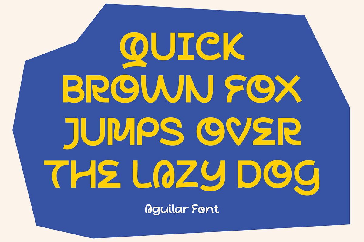 Aguilar - Playful Display, a Sans Serif Font by Haps Space (Photo 10 of 14)