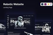 Robotic Website Template, a Landing Page Template by Glyphminds Studios (Thumbnail 1 of 3)
