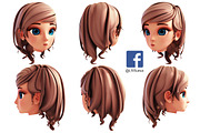 3D Stylized Girl_SG2FC, a Characters & Person 3D Model by LomellRueca (Thumbnail 3 of 11)
