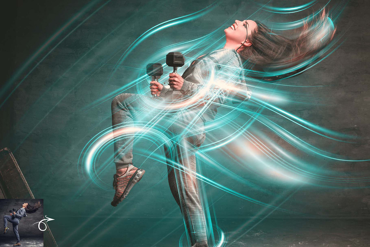 Lightwave Motion Photoshop Action, an Action Add-On by MRI STUDIO (Photo 3 of 29)