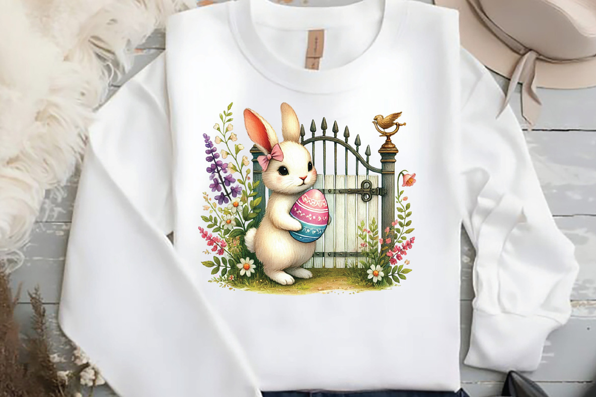 Easter Bunny Sublimation Clipart, an Illustration by DreamCafeArt (Photo 4 of 5)