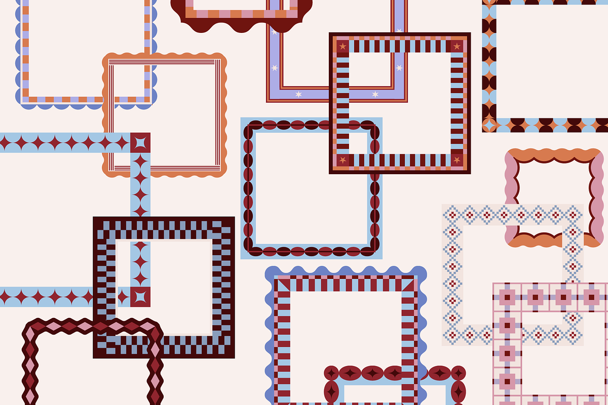 Geometric Patterns & Vector Frames, a Pattern Graphic by venimo (Photo 10 of 14)