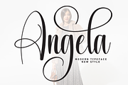 Angela | Script Font, a Handwritten Font by Scratchones (Thumbnail 1 of 9)
