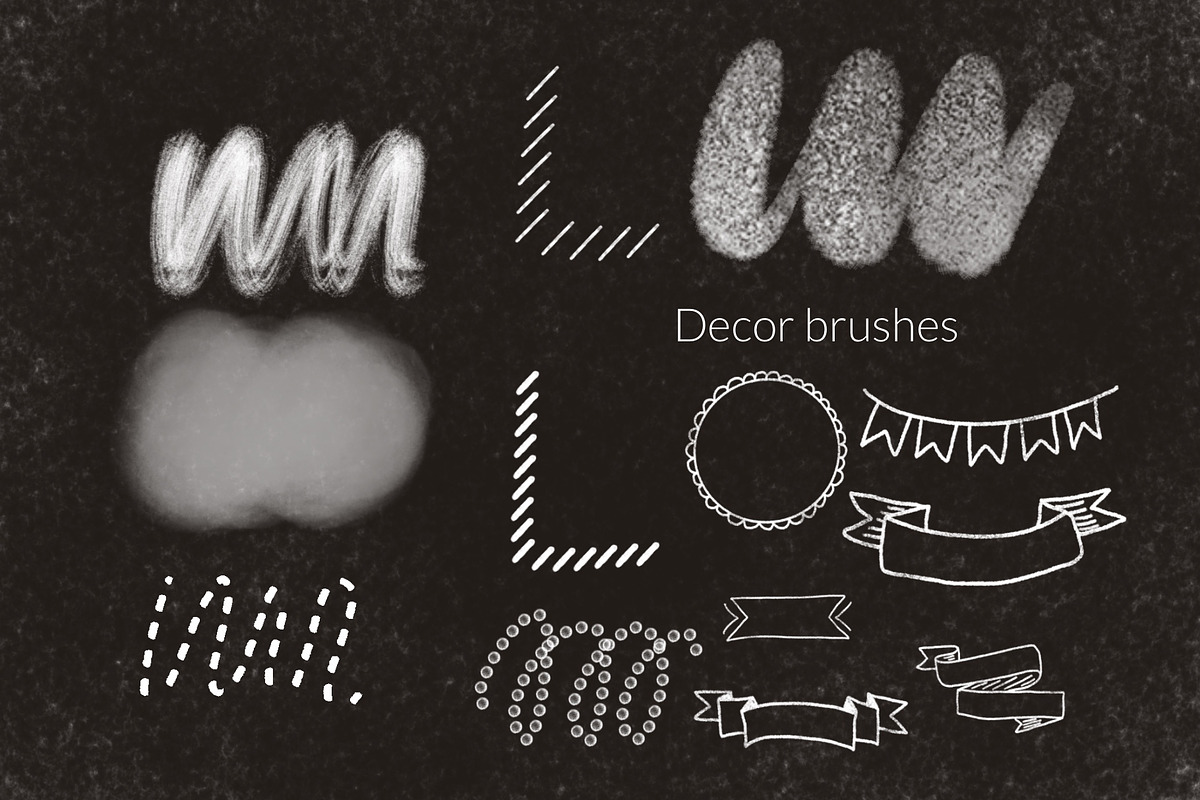 Procreate letter builder chalk brush, a Brush Add-On by Let's Art (Photo 3 of 11)