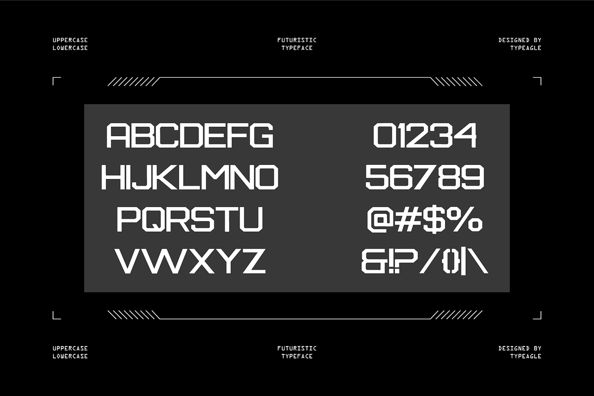 Zebrax - Futuristic Display Font, a Sans Serif Font by Typeagle (Photo 2 of 10)
