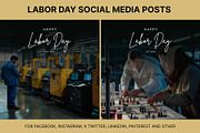 61 Labor day social media posts set, a Social Media Template by Walldecorated (Thumbnail 18 of 29)