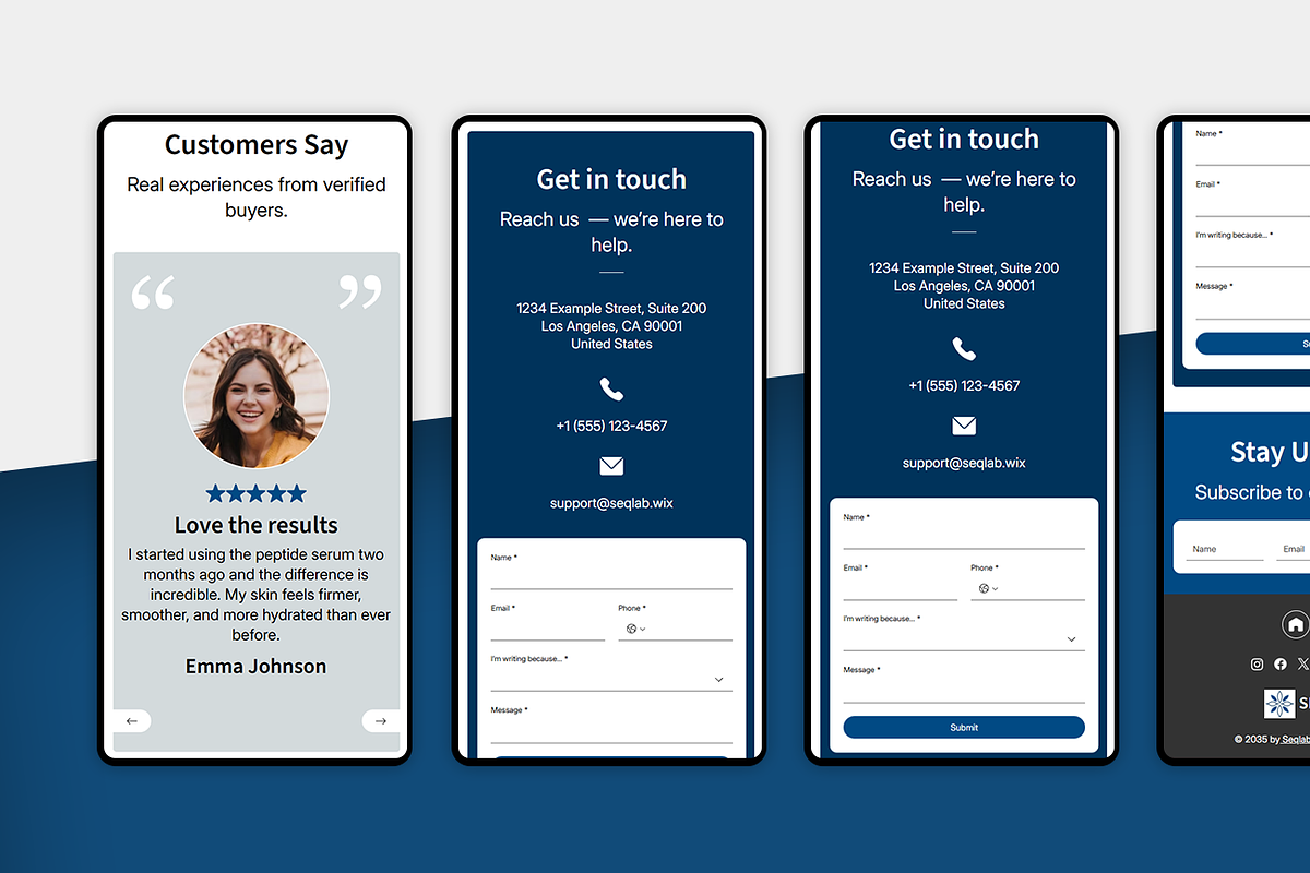 Peptide / Serum - Wix Studio Website, a Wix Template by Kitteeh (Photo 5 of 13)