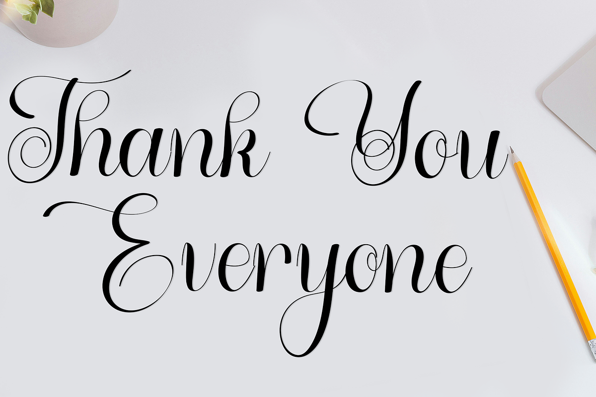 Deary February, a Script Font by FreshTypeINK (Photo 2 of 8)