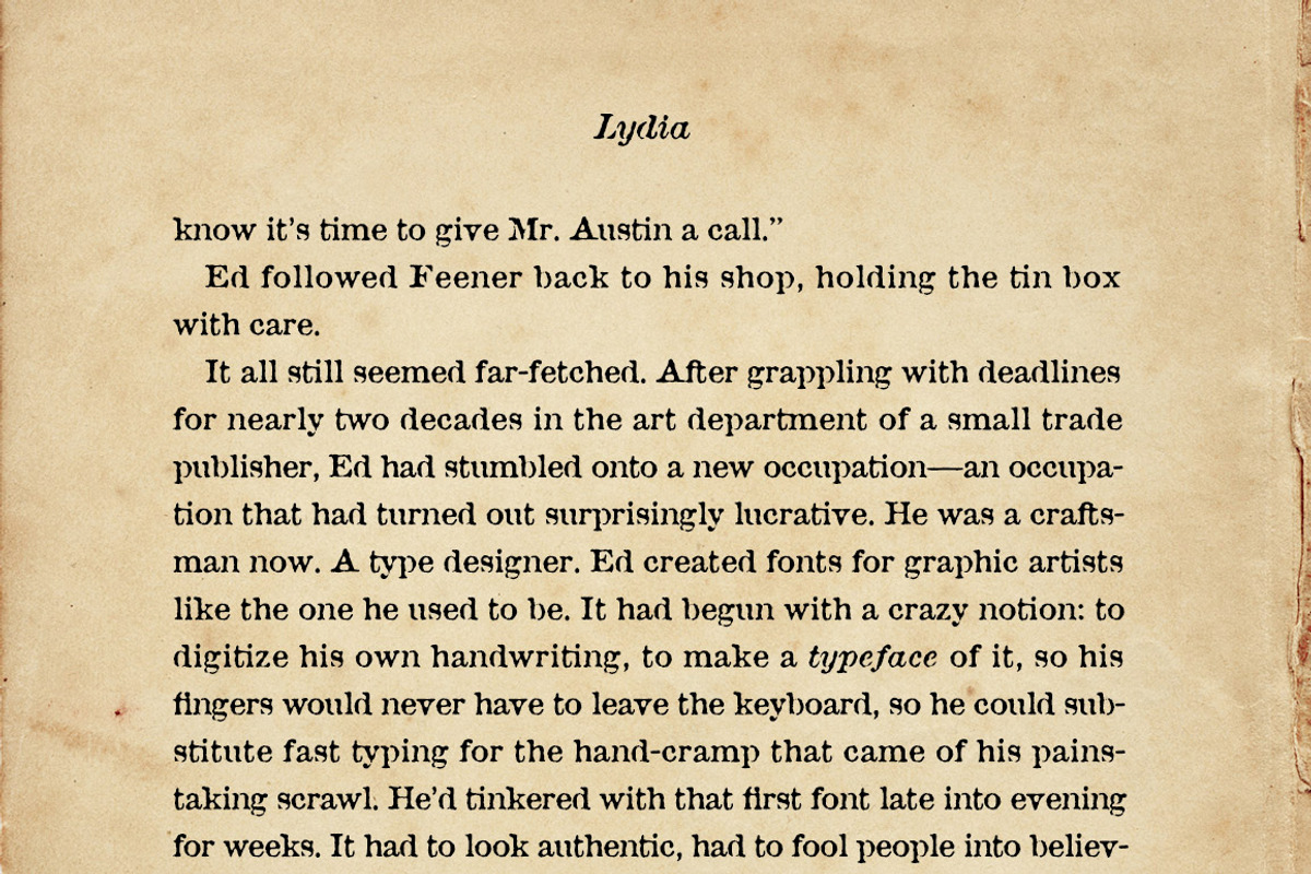 Attic Antique, a weathered serif font preview 4