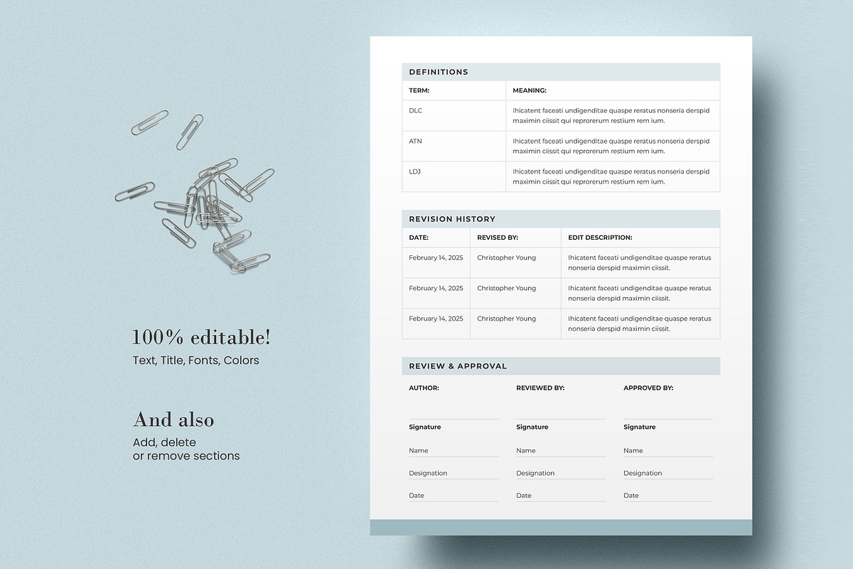 Standard Operating Procedure, SOP, a Stationery Template by Niofix (Photo 5 of 6)