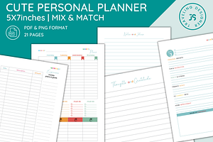 COLOURFUL PERSONAL PLANNER