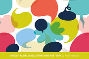 Vector Speech Bubbles Set, a Texture Illustration by FourLeafLover (Thumbnail 5 of 10)