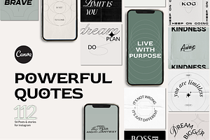 Powerful Instagram Quotes CANVA