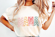 Mama PNG, Retro Patterned Printable, an Illustration by SharpMarketplace (Thumbnail 2 of 9)