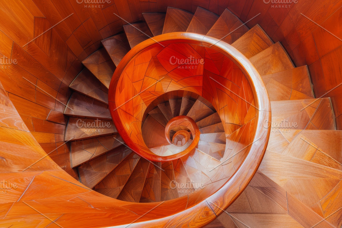 69 Spiral wooden staircases, an Architecture Photo by Handmadefont (Photo 12 of 73)