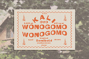 Wonogomo - Display type, a Handwritten Font by Southerntown (Thumbnail 1 of 3)
