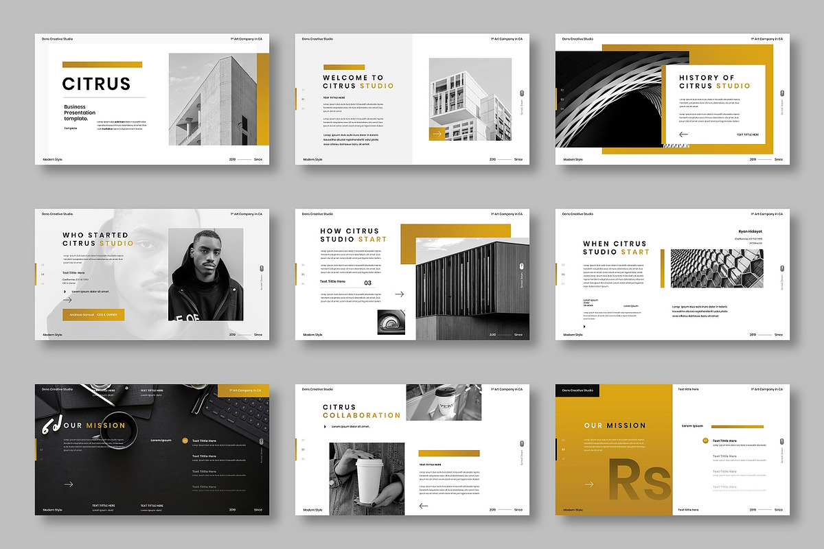 Citrus - Business GoogleSlide, a Presentation Template by Dens Creative Studio (Photo 2 of 6)