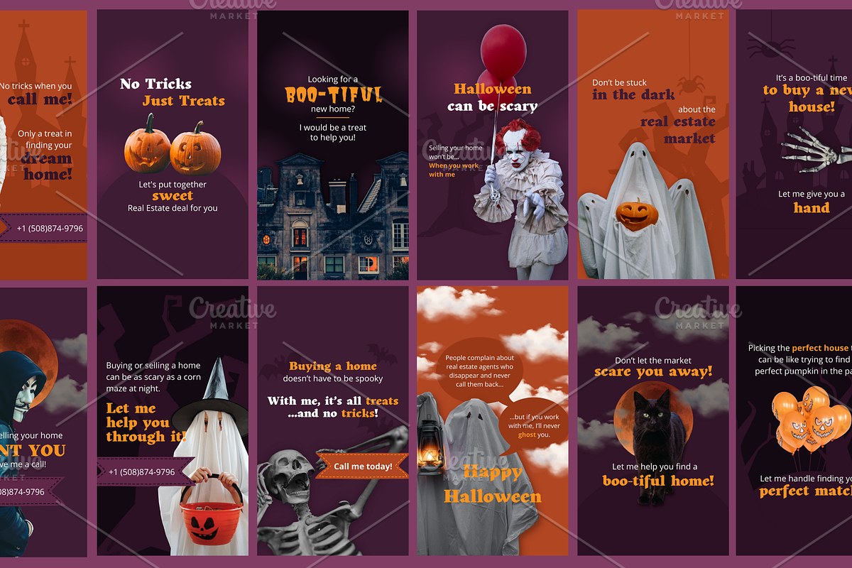 Halloween Real Estate Templates, a Social Media Template by DesignKora (Photo 5 of 7)
