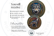 Celtic Animal Zodiac PNG Medallions, a Decorative Illustration by ThatsDesignArt (Thumbnail 2 of 11)