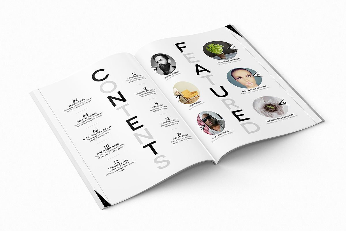 Magazine Template InDesign 12, a Magazine Template by Love Graphic Design (Photo 3 of 20)