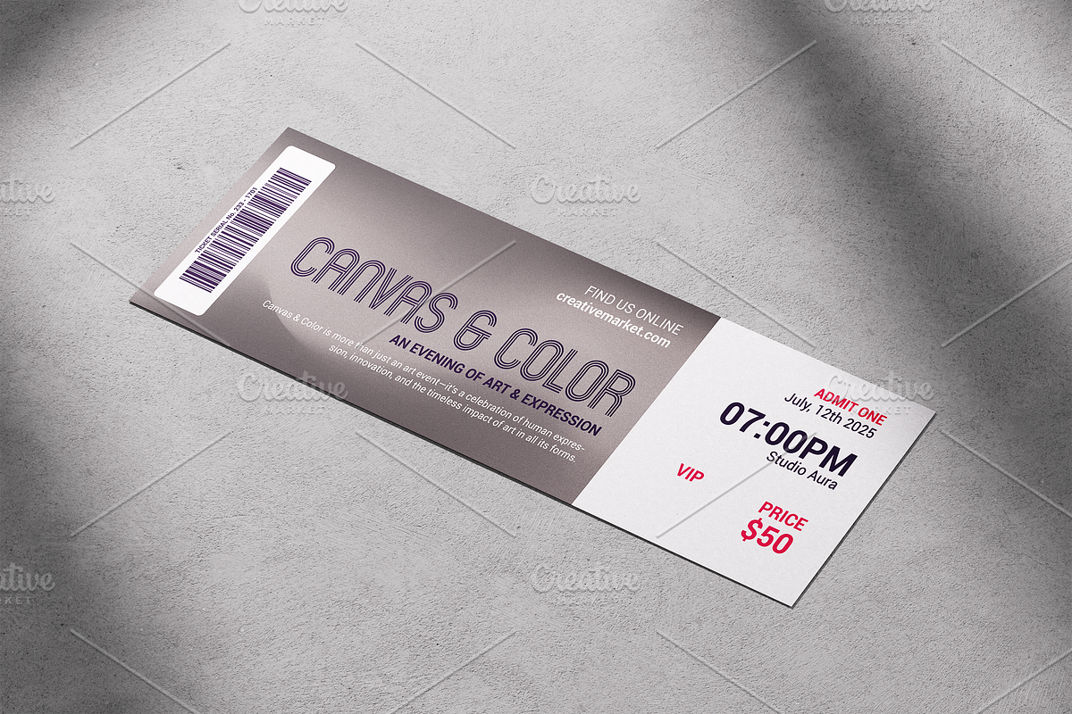 Multicolor Event Ticket, a Print Template by Tzochko (Photo 4 of 4)