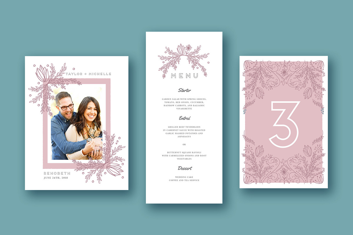 Wedding Invitation Suite | Michelle, an Invitation Template by Hues of Hodges (Photo 4 of 6)