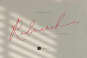 Redmarch, a Script Font by BaronWNM (Thumbnail 1 of 9)