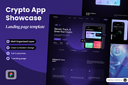 Crypto App Showcase Landing Page, a Landing Page Template by SLAB! Design (Thumbnail 1 of 3)
