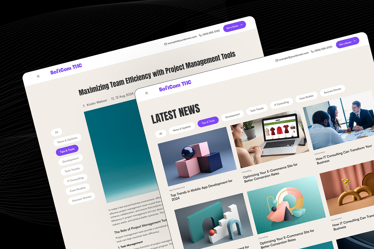 Softcom TNC - Modern Agency Website preview 5