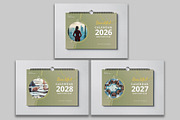 Calendar Template/Landscape 2026-28, a Stationery Template by Design Zone (Thumbnail 7 of 8)