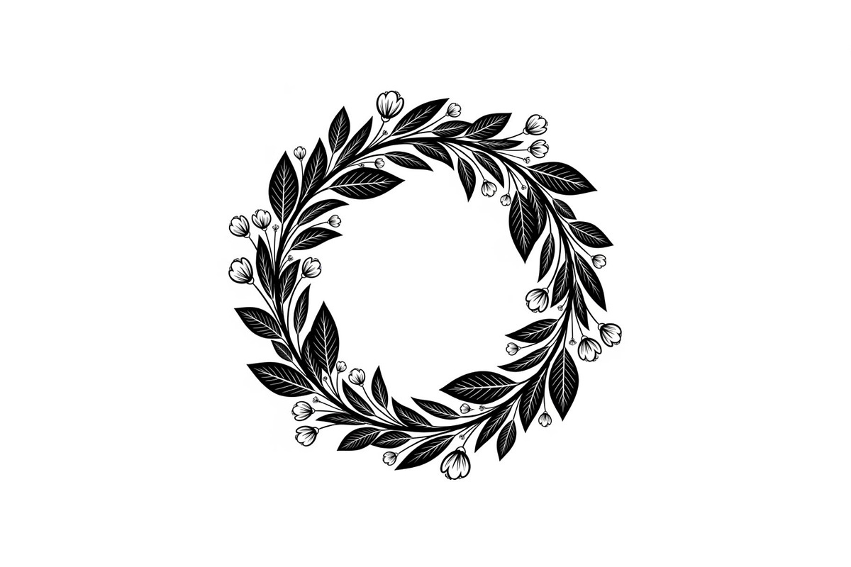 Botanical Floral Wreath SVG Bundle, an Illustration by Designs_River (Photo 20 of 31)