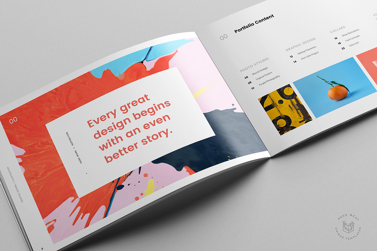 Croma Landscape Portfolio + Resume, a Brochure Template by PageBeat (Photo 3 of 12)