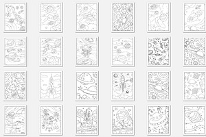 215 Vector Space Coloring Pages